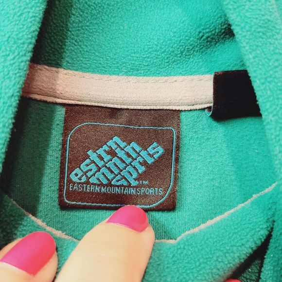 EMS Eastern Mountain Sports Fleece Pullover Sweater Green Womens Small - Picture 2 of 6
